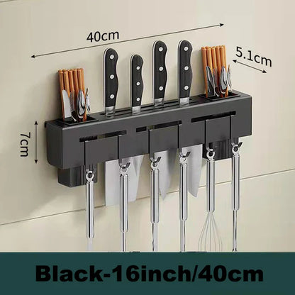 DecorBites™ Kitchen Storage Shelf Knife Chopstick Holder Multi-functional Organizer