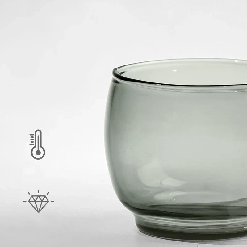 DecorBites™ Glass Tea Cup Set for Chinese Kung Fu Tea, Heat Resistant & Thicken Glass