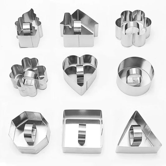 DecorBites™ 430 Stainless Steel Bakeware Mold for Salads, Desserts, and Cupcakes