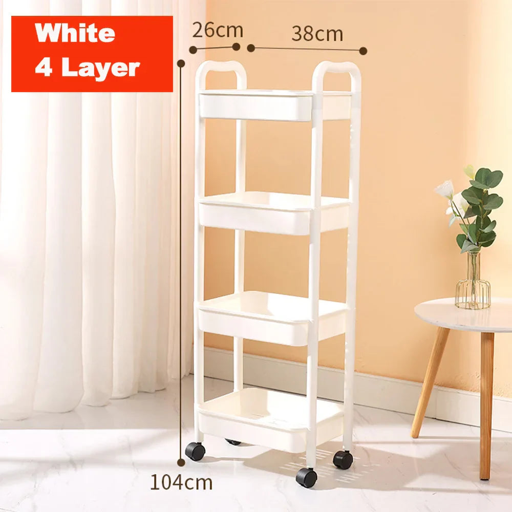 Carrito de Almacenamiento para Cocina Decorbites™ Organizador de Utilidades con Ruedas Estante Carrito de Transeúnte