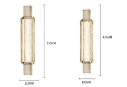 DecorBites™ Crystal Glass Bubble Wall Lights - Gold Color LED Mounted Bedroom Wall Lamps