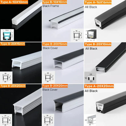 DecorBites™ أنبوب سيليكون أسود LED ضوء نيون لشرائط الإضاءة الخارجية المرنة