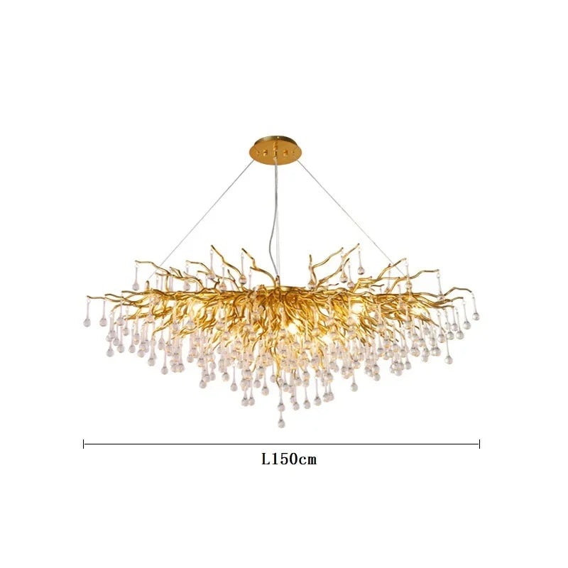 DecorBites™ Crystal Ceiling Chandelier: Modern Luxury for Living, Dining, Bedroom, Hotel, Hall Décor