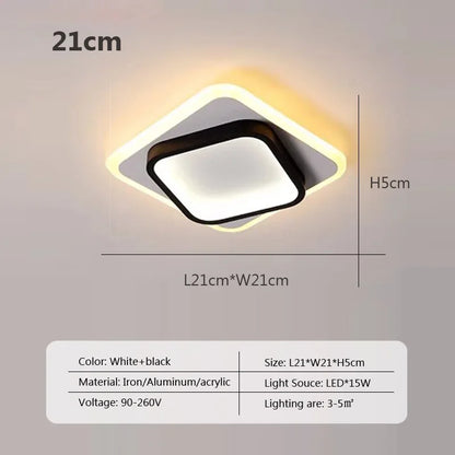 DecorBites™ LED Ceiling Light: Modern Surface Mount for Bedroom, Living Room, Hallway