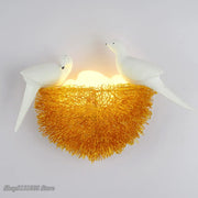 Decorbites™ Lámpara de Pared LED Nido de Pájaro Dorado Decoración Moderna para el Hogar Applique de Pared