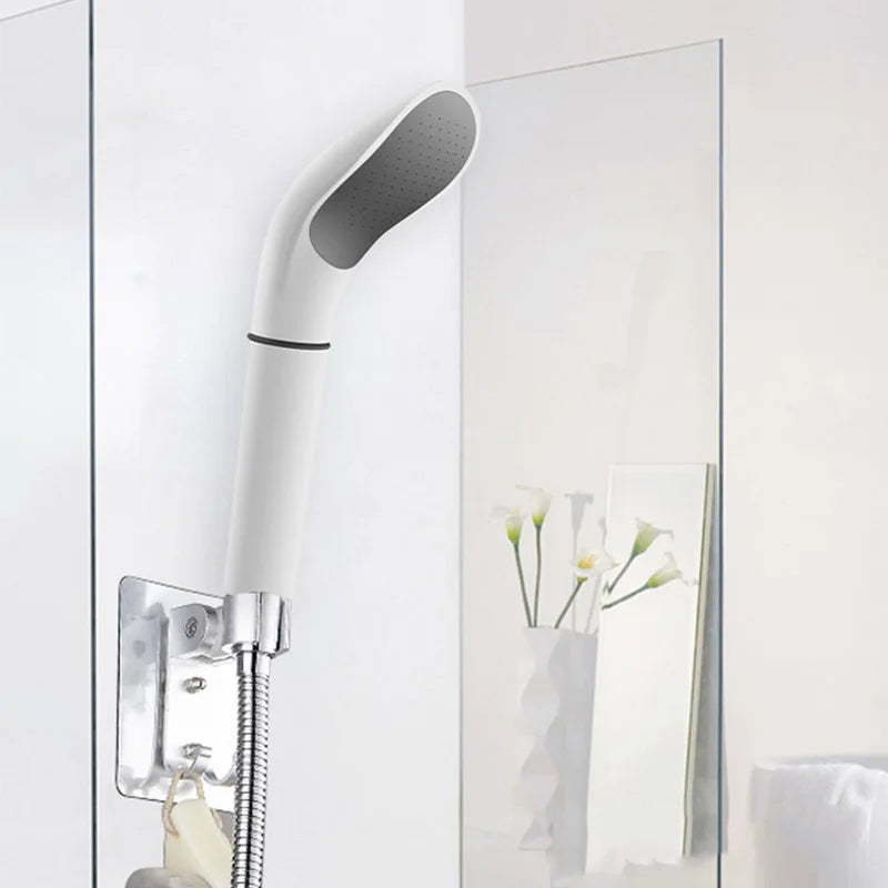 DecorBites™ Elegant White ABS Handheld Shower Head for Bath Showering System