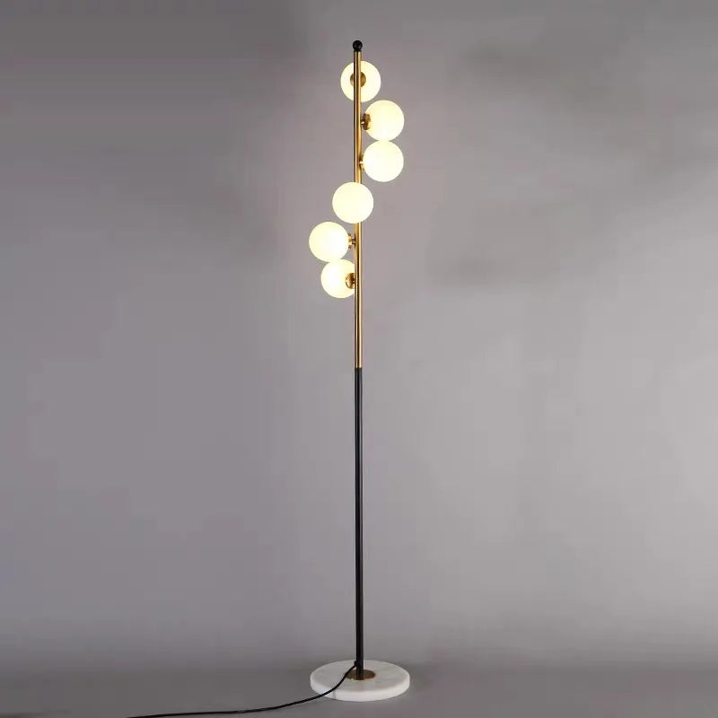 DecorBites™ Glass Floor Lamp: Postmodern Nordic Design for Home Decoration