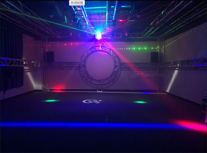 DecorBites™ 24-Led Moving Head Laser Light Bar Strobe, Red/Green Laser, KTV Light