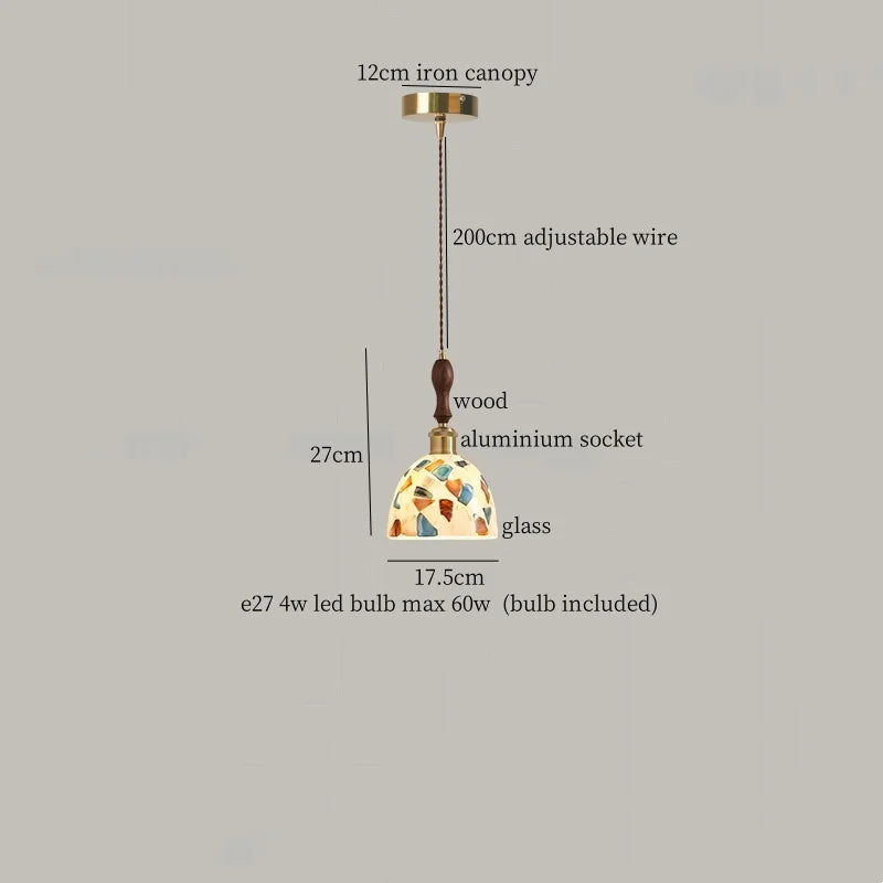 LED Glass Pendant Light