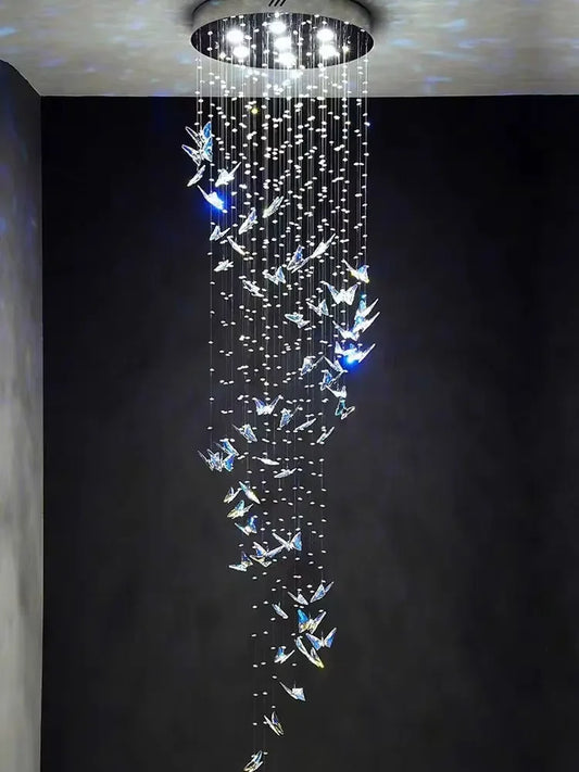 DecorBites™ Crystals Pendant Light Indoor Chandelier - Minimalist Hanging Lamp for Modern Spaces
