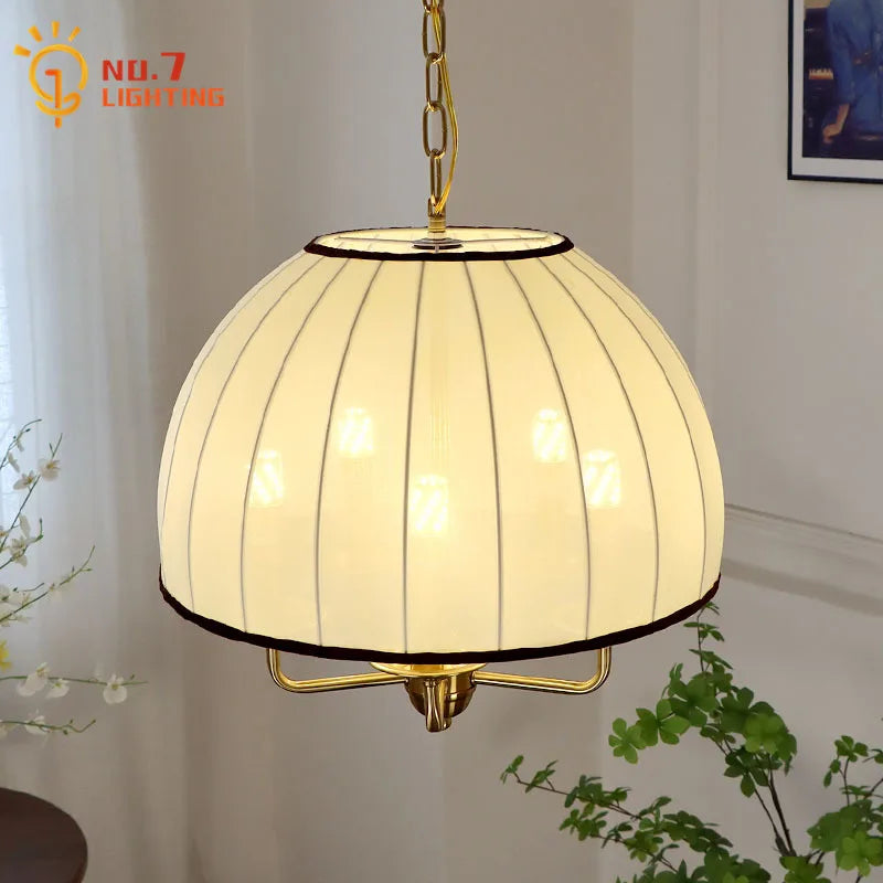 Decorbites™ Creme Neoklassische Pendelleuchte LED E27 Vintage Nordische Hängelampe