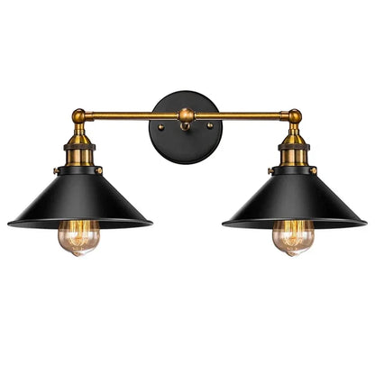 Black Vintage Metal Multi-Head Pendant Light