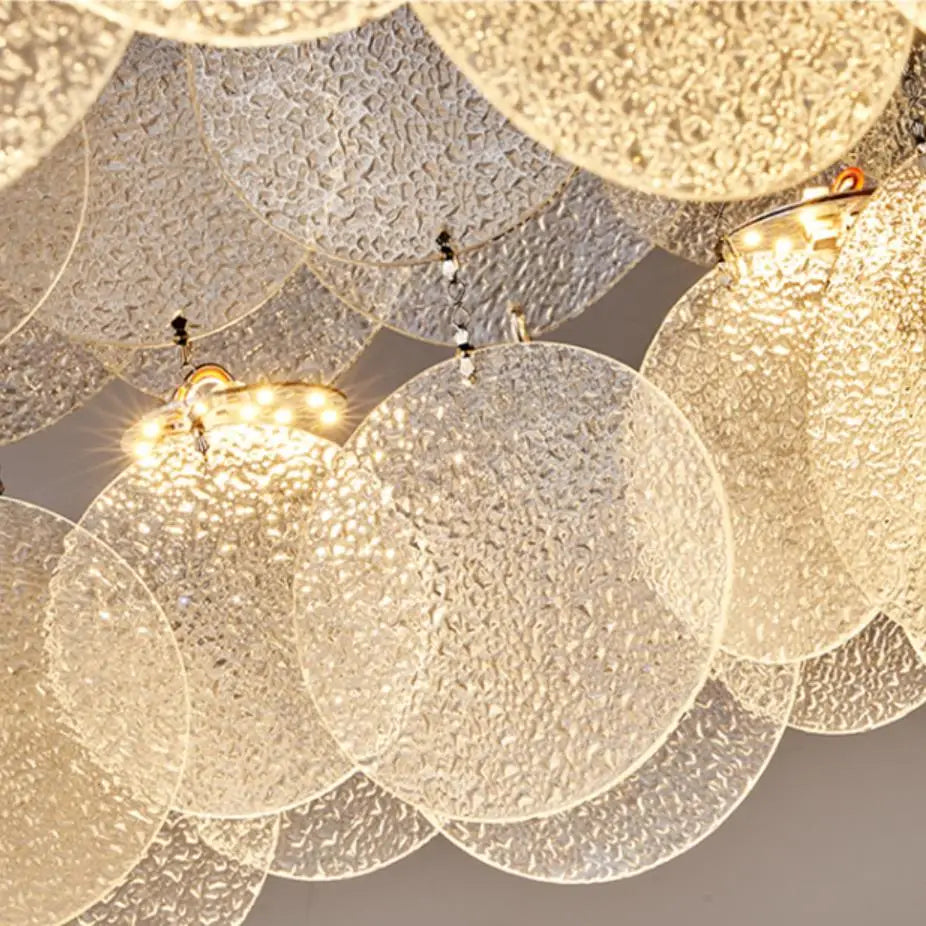 DecorBites™ LED Ceiling Light Stainless Steel Glass Parlor Bedroom Fixture