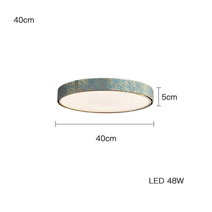 ثريا السقف LED الكريستالية النحاسية الزرقاء من DecorBites™ لغرفة الطعام