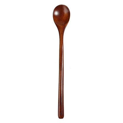 DecorBites™ Japanese Style Wooden Spoon for Mixing Rice Salad Kitchen Tableware
