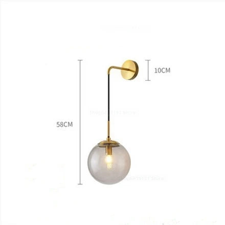 Lámpara de pared LED de bola de cristal Decorbites™ para decoración del hogar nórdico moderno vintage