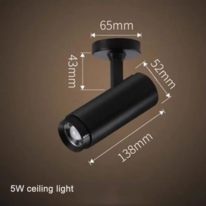 أضواء مسار صناعية سوداء قابلة للتعديل من DecorBites™