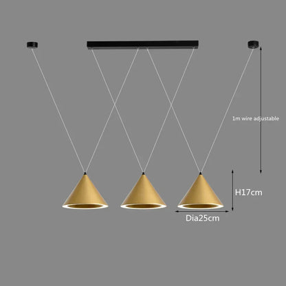 DecorBites™ LED Pendant Lamp: Minimalist Kitchen Island Hanging Light for Living Room & Dining Table