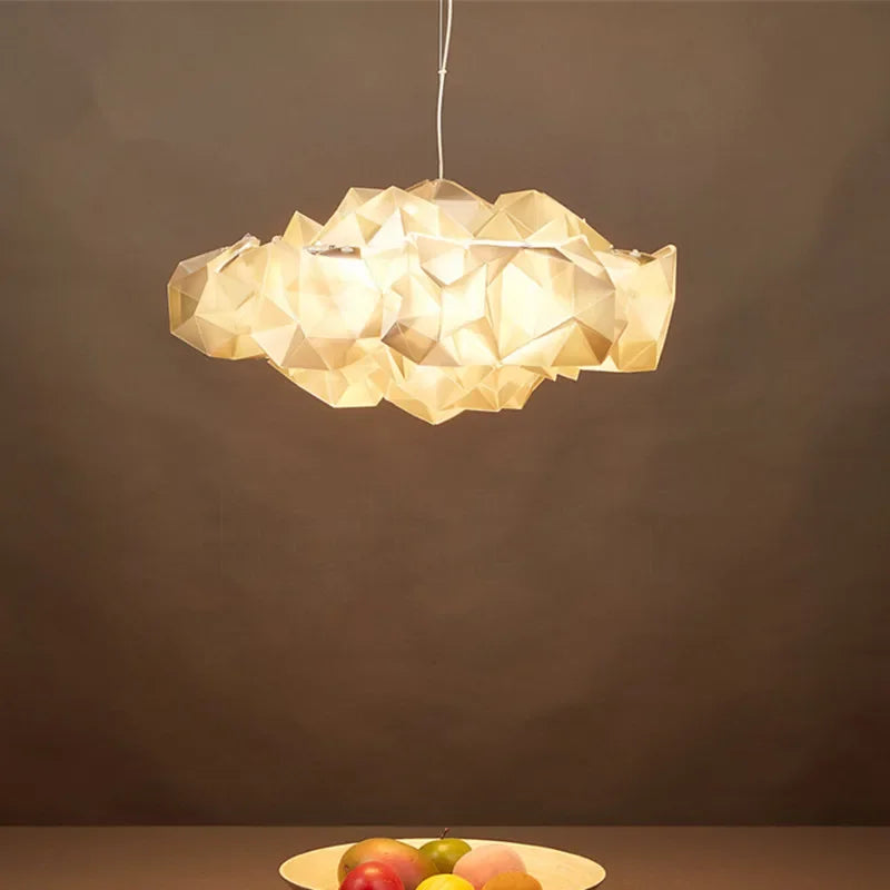 DecorBites™ Clouds White Gold Pendant Light