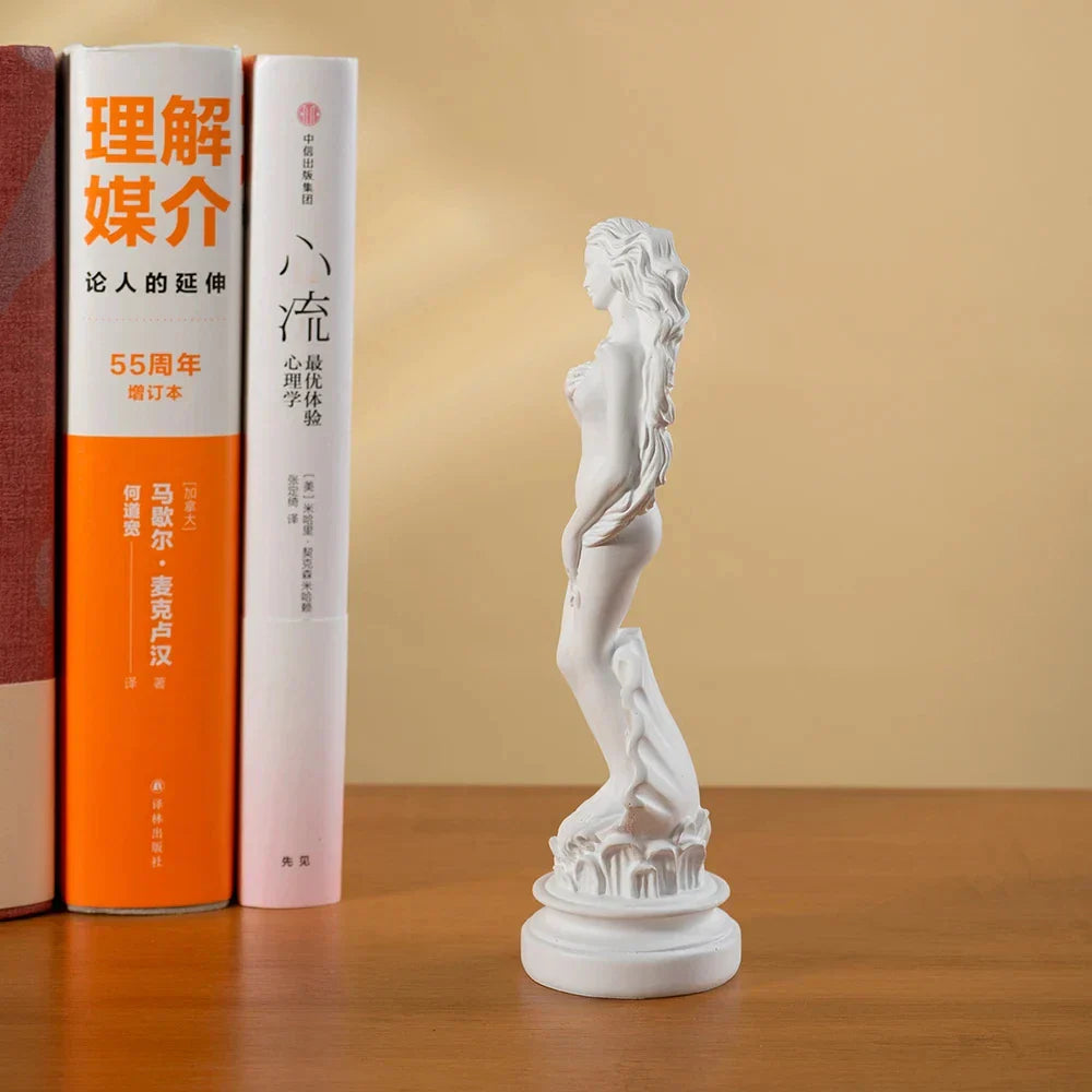Escultura de Afrodita DecorBites™ de 18 cm: Estatua de la diosa griega para decoración del hogar y la oficina