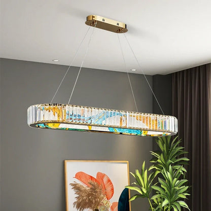 Lámpara colgante de cristal DecorBites™, exquisita iluminación de estilo oriental para el hogar