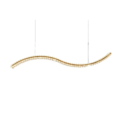 DecorBites™ Crystal Chandelier Pendant Lamp Hanging Light for Living Room