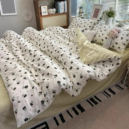 DecorBites™ Boho Pattern Printed Cotton Bedding Set for Queen King Bed Linens