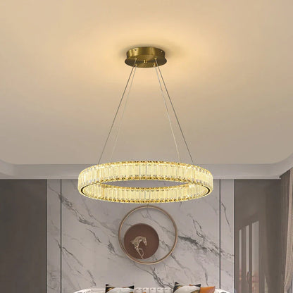 DecorBites™ Crystal Chandelier Pendant Lamps for Home Decor and Modern Living Room Lighting