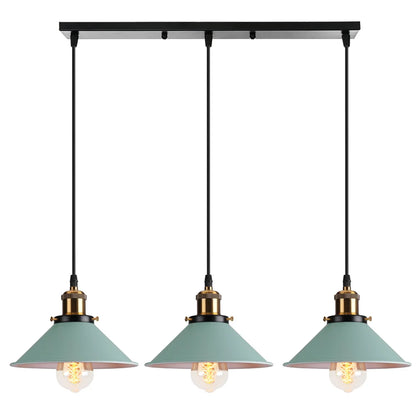 Decorbites™ Industrielle Nordische Pendelleuchten mit Mehrfarbiger Lampenschirm für Küche und Esszimmer