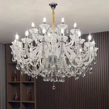 DecorBites™ Crystal Chandelier: Modern Home Decoration Pendant Lights for Living & Dining Room