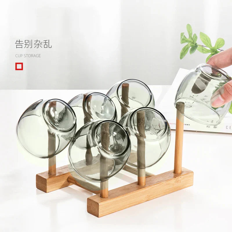 DecorBites™ Glass Tea Cup Set for Chinese Kung Fu Tea, Heat Resistant & Thicken Glass