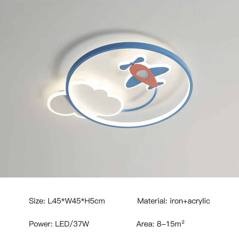 ثريا سقف LED لغرفة الأطفال من DecorBites™، مصباح معلق حديث لغرفة الدراسة