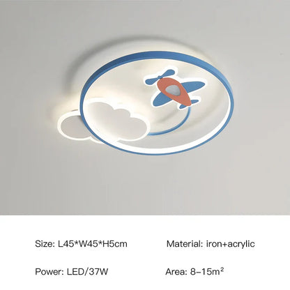 ثريا سقف LED لغرفة الأطفال من DecorBites™، مصباح معلق حديث لغرفة الدراسة