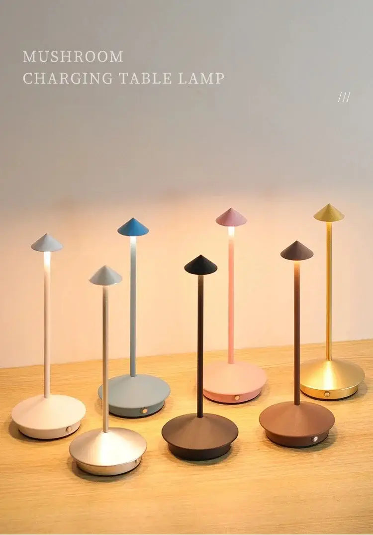 DecorBites™ LED Table Lamp Rechargeable Touch Sensor Cordless Desk Lamp 3 Colors Bedside Creative Ambient Light Bar
