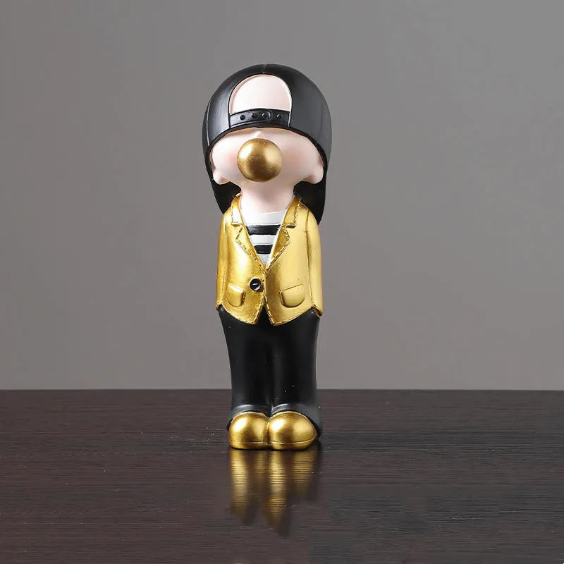 DecorBites™ Boys Sports Statues: Basketball, Football, Skateboarding. Children's Decor, Gifts, Sculpture.