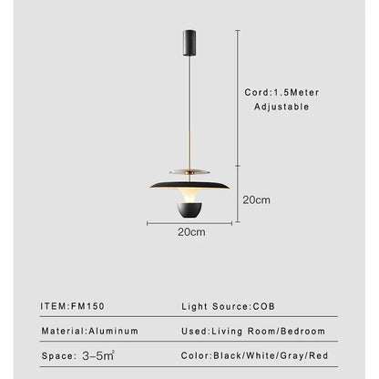 DecorBites™ LED Pendant Light: Colourful Chandelier for Kitchen, Dining Room, Bedroom.