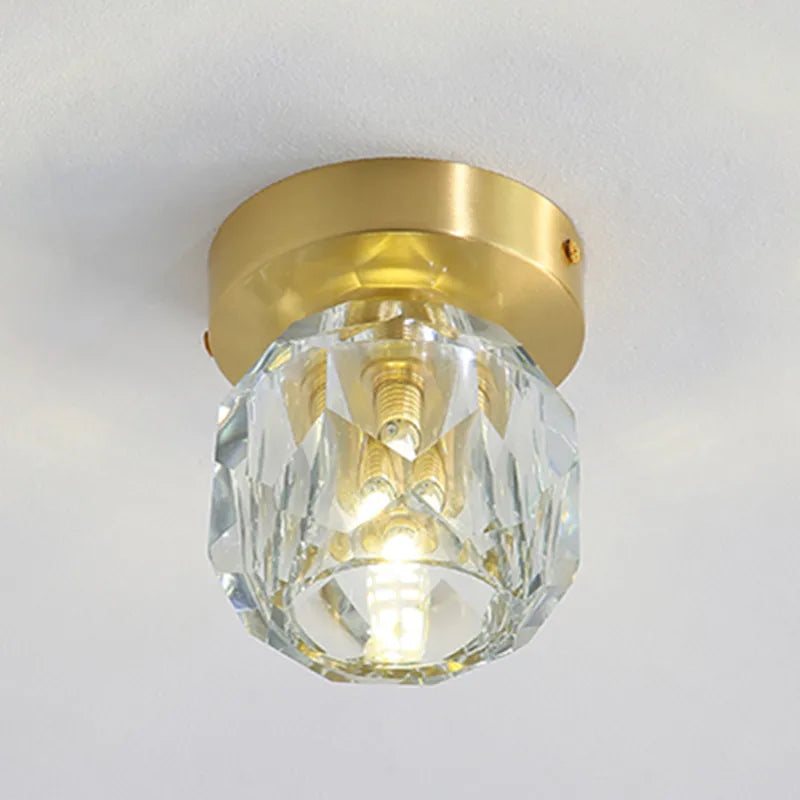 DecorBites™ Crystal LED Ceiling Light Modern Gold Living Room Indoor Lighting Fixture