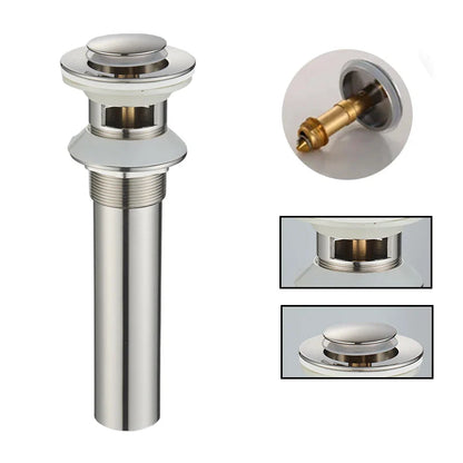 DecorBites™ Gold Large Round Bathroom Pop-up Drain for Copper Washbasin Sink