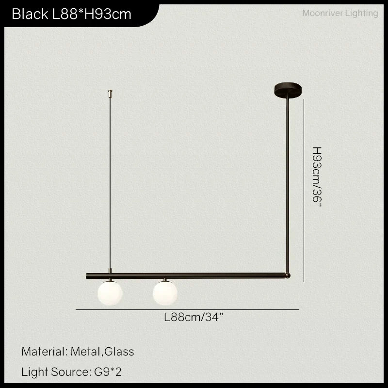 Modern Linear Hanging Chandelier