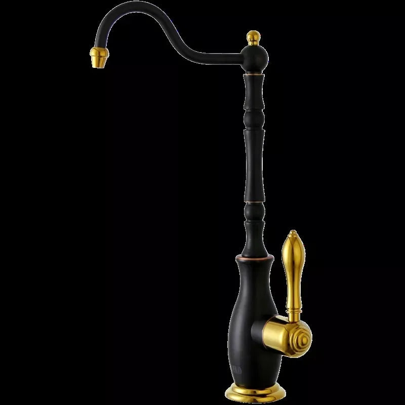 Decorbites™ Gold Küchenarmatur Kaltwassertap 360° Drehbar Trinkwasserarmatur aus massivem Messing