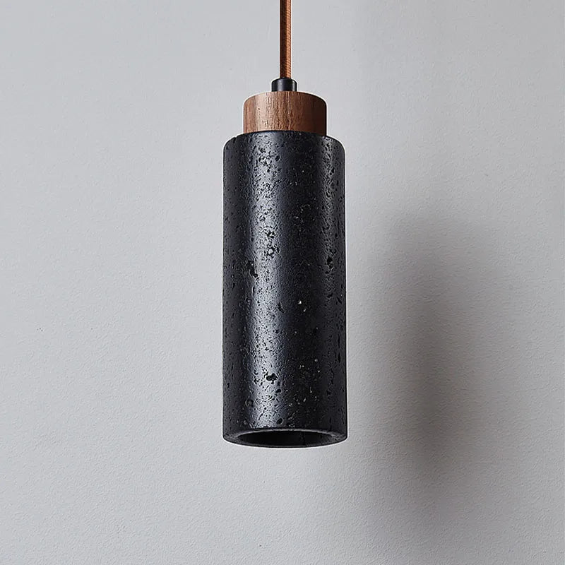Black Stone Pendant Light
