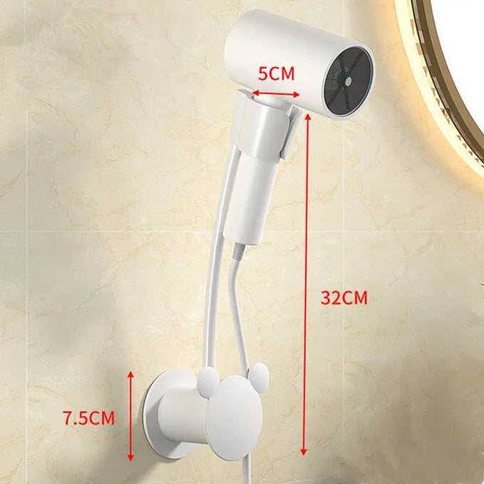 DecorBites™ Bathroom Hair Dryer Holder Wall Mount Storage Rack