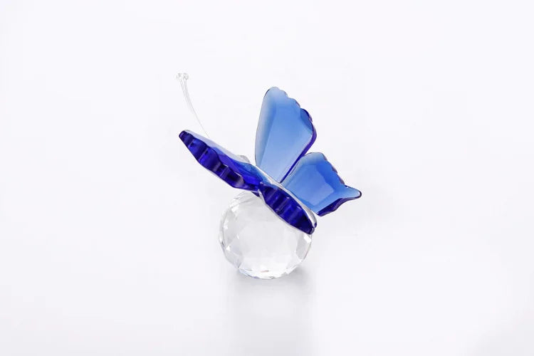 Figura de mariposa de cristal DecorBites™ Pisapapeles de vidrio, escultura, decoración navideña, regalo