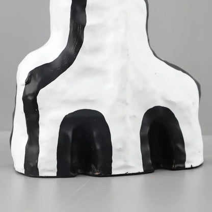 DecorBites™ Abstract Geometric Eye Pattern Vase Resin Handicraft Room Decoration