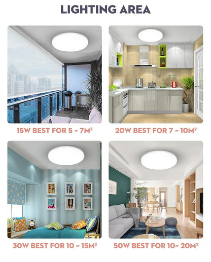 DecorBites™ LED Ceiling Lights for Modern Spaces
