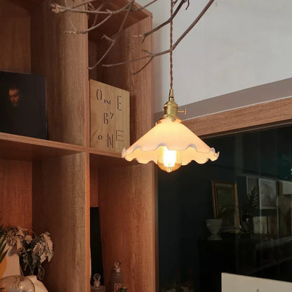 DecorBites™ Glass LED Pendant Lamp: Modern Copper Nordic Indoor Lighting for Home, Coffee, Bedroom & Living Room