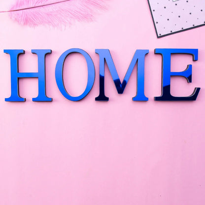 ديكور حائط ثلاثي الأبعاد من DecorBites™ بتصميم مرآة بأحرف أبجدية للمنزل والحفلات وحفلات الزفاف