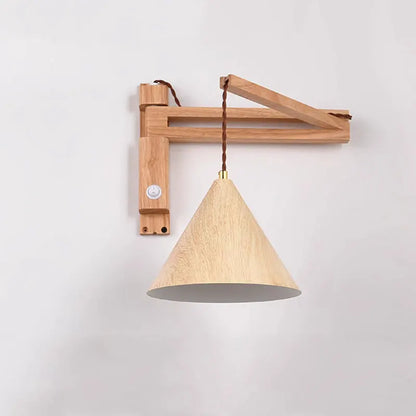 DecorBites™ Japanese Style Wind Wall Lamp, Retractable Foldable Bedside Lamp