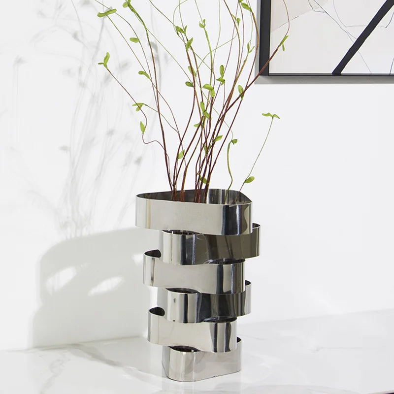 مزهرية هندسية من DecorBites™ لتنسيقات الزهور الإبداعية