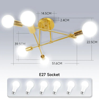 Lámpara colgante de techo LED DecorBites™ para cocina, sala de estar y decoración del hogar